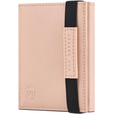 VON HEESEN Slim Wallet mit RFID Schutz Geldbörse Herren klein Mini Geldbeutel Damen Portmonee Kartenetui Echtleder Karten Portemonnaie Leder Kreditkartenetui Rose VON HEESEN Slim Wallet mit RFID Schutz Geldbörse Herren klein Mini Geldbeutel Damen Portmonee Kartenetui Echtleder Karten Portemonnaie Leder Kreditkartenetui Rose