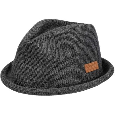 CHILLOUTS Tocoa Hat Pork Pie Hut Herren/Damen, 100% Polyester, Unisex Sommer Trendhut, Crushable, Adjustable, dunkelgrau, L-XL CHILLOUTS Tocoa Hat Pork Pie Hut Herren/Damen, 100% Polyester, Unisex Sommer Trendhut, Crushable, Adjustable, dunkelgrau, L-XL