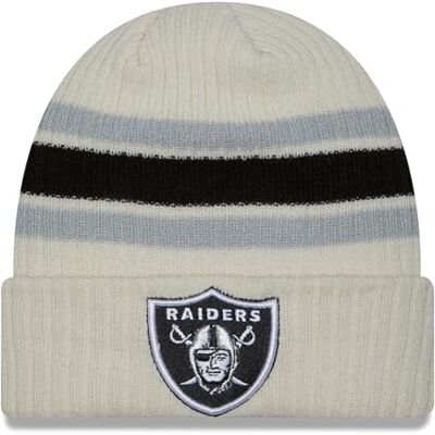 New Era M KNITVINTAGE E3 Las Vegas Raiders OTC Beanie Hat, Schwarz, Einheitsgröße New Era M KNITVINTAGE E3 Las Vegas Raiders OTC Beanie Hat, Schwarz, Einheitsgröße