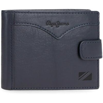 Pepe Jeans Joumma Bags Horizontale Geldbörse mit Klickverschluss, Blau, 11 x 8,5 x 1 cm, Leder, blau, Talla única, Horizontale Geldbörse mit Klickverschluss Pepe Jeans Joumma Bags Horizontale Geldbörse mit Klickverschluss, Blau, 11 x 8,5 x 1 cm, Leder, blau, Talla única, Horizontale Geldbörse mit Klickverschluss