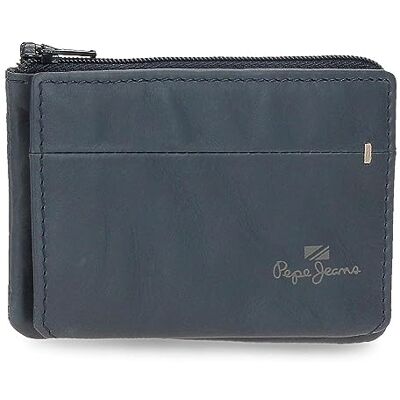 Pepe Jeans Staple Geldbörse mit Kartenfach, Blau, 11 x 7 x 1,5 cm, Leder, blau, Talla única, Geldbörse mit Kartenhalter Pepe Jeans Staple Geldbörse mit Kartenfach, Blau, 11 x 7 x 1,5 cm, Leder, blau, Talla única, Geldbörse mit Kartenhalter