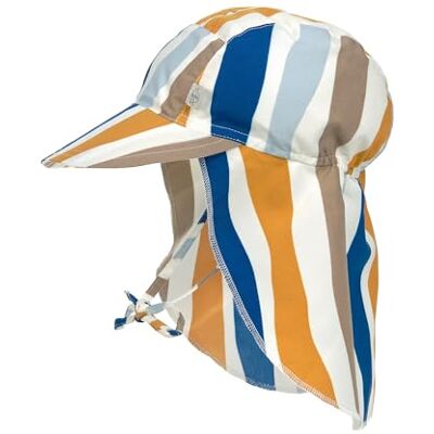 LÄSSIG Baby Kinder Schirmmütze mit UV-Schutz und langem Nackenschutz/Sun Protection Flap Hat Waves Blue/Nature, 3-6 Monate, Größe: 43/45 LÄSSIG Baby Kinder Schirmmütze mit UV-Schutz und langem Nackenschutz/Sun Protection Flap Hat Waves Blue/Nature, 3-6 Monate, Größe: 43/45