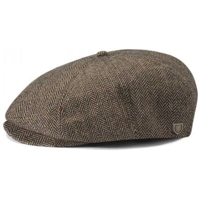 Brixton Brood Snap Cap, Newsboy Flat Cap Hat for Men or Women, Snap Bill Closure, 100% Cotton, Brown/Khaki, Medium Brixton Brood Snap Cap, Newsboy Flat Cap Hat for Men or Women, Snap Bill Closure, 100% Cotton, Brown/Khaki, Medium