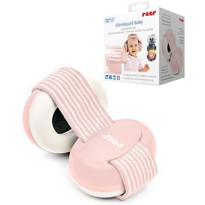Reer Gehörschutz für Babys SilentGuard, besonders weich und leicht für den empfindlichen Babykopf, mitwachsend, rosa Reer Gehörschutz für Babys SilentGuard, besonders weich und leicht für den empfindlichen Babykopf, mitwachsend, rosa