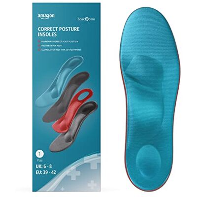 Amazon Einlegesohlen für Korrekte Fußhaltung, Größe 39 42, Blau Amazon Einlegesohlen für Korrekte Fußhaltung, Größe 39 42, Blau