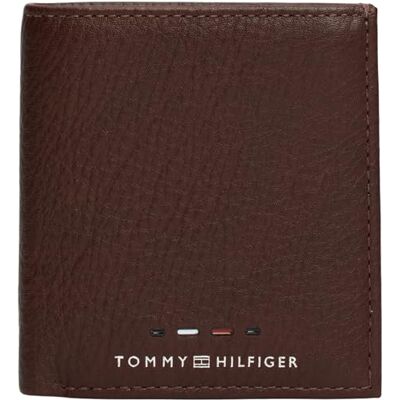 Tommy Hilfiger Herren Geldbeutel Premium Trifold aus Leder, Braun (Cognac), Einheitsgröße Tommy Hilfiger Herren Geldbeutel Premium Trifold aus Leder, Braun (Cognac), Einheitsgröße