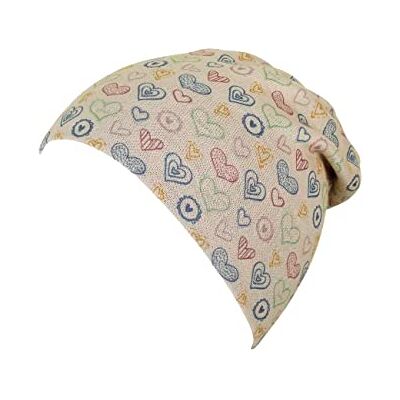 Sterntaler Baby Mädchen Mütze Baby Beanie Mütze Herzen, beige, 53 Sterntaler Baby Mädchen Mütze Baby Beanie Mütze Herzen, beige, 53