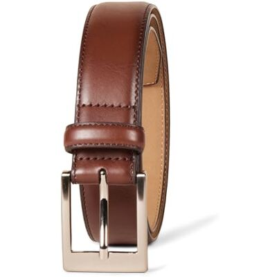 Amazon Herren Ledergürtel im Klassischen Stil, Bräunen, 75 Amazon Herren Ledergürtel im Klassischen Stil, Bräunen, 75