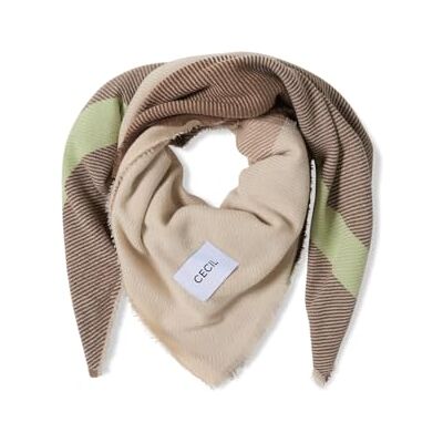 Cecil Gemustertes Tuch urban taupe A Cecil Gemustertes Tuch urban taupe A