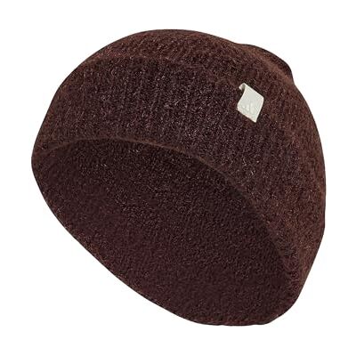 Adidas Unisex Soft Lux Beanie Hat, Aurora Coffee/Off White, L-XL Adidas Unisex Soft Lux Beanie Hat, Aurora Coffee/Off White, L-XL