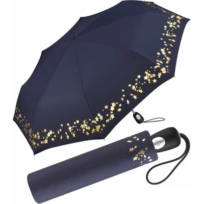 Pierre Cardin Taschenschirm Easymatic Light Etoile Metallique Gold Border Pierre Cardin Taschenschirm Easymatic Light Etoile Metallique Gold Border