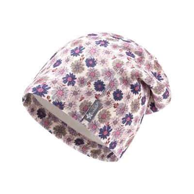Sterntaler Beanie Bedruckt mit Blumen für Mädchen Baby und Kinder Mütze aus Mischgewebe gefüttert mit Baumwollfleece blasslila, 47 Sterntaler Beanie Bedruckt mit Blumen für Mädchen Baby und Kinder Mütze aus Mischgewebe gefüttert mit Baumwollfleece blasslila, 47