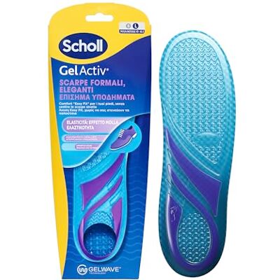 Dr. Scholl's Scholl GelActiv Einlegesohlen, formelle und elegante Schuhe, dünne Einlegesohlen mit GelWave Dämpfungstechnologie, Komfort "Easy Fit" für die Füße, ohne enge Schuhe zu spüren, Größe L Dr. Scholl's Scholl GelActiv Einlegesohlen, formelle und elegante Schuhe, dünne Einlegesohlen mit GelWave Dämpfungstechnologie, Komfort "Easy Fit" für die Füße, ohne enge Schuhe zu spüren, Größe L