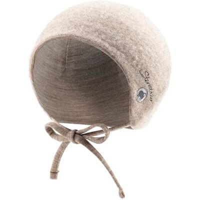 Sterntaler Mütze Wolle – weiche Unisex Babymütze mit Kaschmir-Feeling – Kindermütze aus Wolle (Merino) mit Bindebändern & Wolljersey-Futter ab Geburt – Sand, Größe 39 Sterntaler Mütze Wolle – weiche Unisex Babymütze mit Kaschmir-Feeling – Kindermütze aus Wolle (Merino) mit Bindebändern & Wolljersey-Futter ab Geburt – Sand, Größe 39