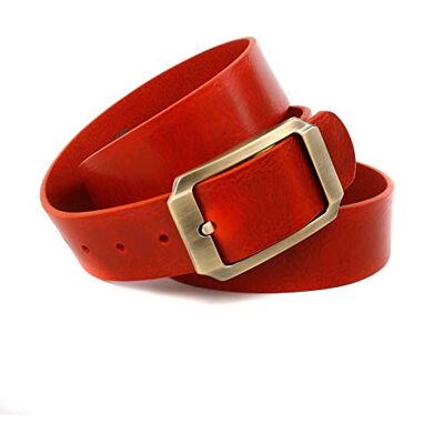 Crown Herren Ledergürtel D94JB860RO Gürtel, Rot, 90 Crown Herren Ledergürtel D94JB860RO Gürtel, Rot, 90