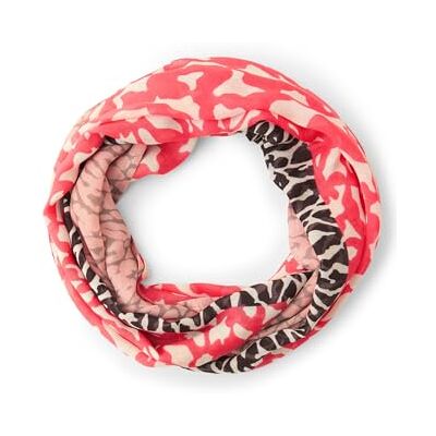 Street One Gemusterter Loop-Schal striking coral A Street One Gemusterter Loop-Schal striking coral A
