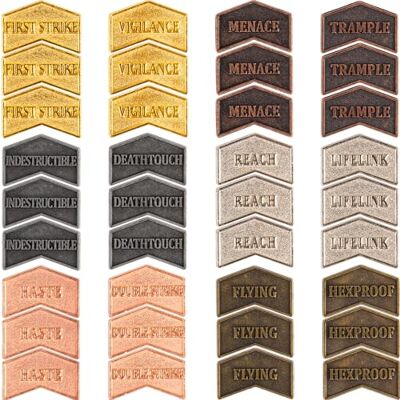 LAMJAM 36 Stück Magic The Gathering Antik Metall Token Counter MTG Keyword Counters Creature Stats Buff Tokens für CCG Card Gaming Zubehör LAMJAM 36 Stück Magic The Gathering Antik Metall Token Counter MTG Keyword Counters Creature Stats Buff Tokens für CCG Card Gaming Zubehör