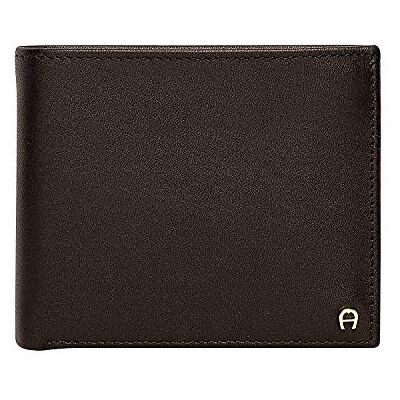 Aigner Geldbörse Portemonnaie Portmonee im Querformat in braun 12x9,5x2cm (B x H x T) Aigner Geldbörse Portemonnaie Portmonee im Querformat in braun 12x9,5x2cm (B x H x T)