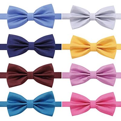AUSKY Herren packs elegante einstellbare pre-gebundene fliege für jungen in verschiedenen farben O One Size AUSKY Herren packs elegante einstellbare pre-gebundene fliege für jungen in verschiedenen farben O One Size