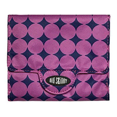 Big Skinny Trixie Plum Dot Tri Fold Geldbörse, Lila, Einheitsgröße Big Skinny Trixie Plum Dot Tri Fold Geldbörse, Lila, Einheitsgröße