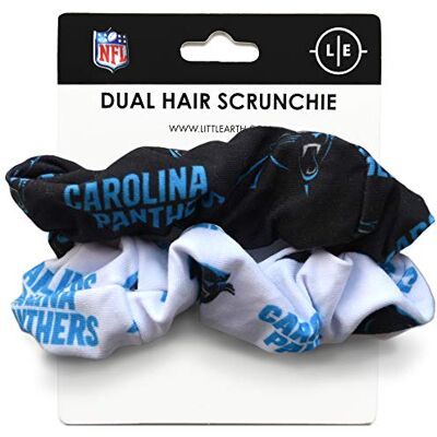 Little Earth Productions Littlearth NFL Carolina Panthers Dual-Haargummi für Damen, Einheitsgröße, Team-Farbe Little Earth Productions Littlearth NFL Carolina Panthers Dual-Haargummi für Damen, Einheitsgröße, Team-Farbe