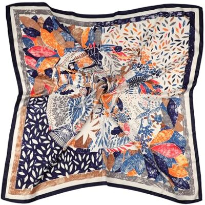 DRESHOW 90x90cm Große Quadratische Schals für Damen Seide Kopftuch Bandanas Haartuch Halstuch Haarschmuck DRESHOW 90x90cm Große Quadratische Schals für Damen Seide Kopftuch Bandanas Haartuch Halstuch Haarschmuck