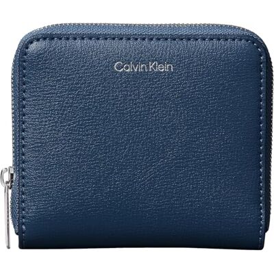 Calvin Damen Foil Logo Medium Zip Around Lv04f1120g Geldbörsen, Blue (Key Largo) Calvin Damen Foil Logo Medium Zip Around Lv04f1120g Geldbörsen, Blue (Key Largo)