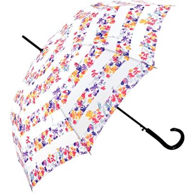 Pierre Cardin Damenstockschirm Regenschirm Automatiköffnung Blumen (Weiß) Pierre Cardin Damenstockschirm Regenschirm Automatiköffnung Blumen (Weiß)