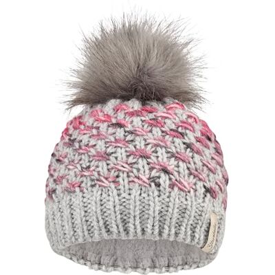 Sterntaler Strickmütze mit Wollanteil aus Spezialgarn, Kunstpelz-Pompon und Baumwollfleece-Futter – Mädchen – warme Mütze für Baby und Kinder, Silber meliert, Größe 45 Sterntaler Strickmütze mit Wollanteil aus Spezialgarn, Kunstpelz-Pompon und Baumwollfleece-Futter – Mädchen – warme Mütze für Baby und Kinder, Silber meliert, Größe 45