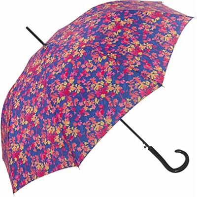 Pierre Cardin Damenstockschirm Regenschirm Automatiköffnung Blumen (Blau) Pierre Cardin Damenstockschirm Regenschirm Automatiköffnung Blumen (Blau)