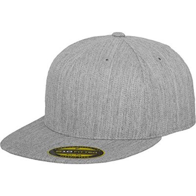 Flexfit Erwachsene Mütze Premium 210 Fitted, grau (heather), S/M Flexfit Erwachsene Mütze Premium 210 Fitted, grau (heather), S/M