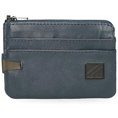 Pepe Jeans Marshal Geldbörse mit Kartenfach, Blau, 11 x 7 x 1,5 cm, Leder, blau, Talla única, Geldbörse mit Kartenhalter Pepe Jeans Marshal Geldbörse mit Kartenfach, Blau, 11 x 7 x 1,5 cm, Leder, blau, Talla única, Geldbörse mit Kartenhalter