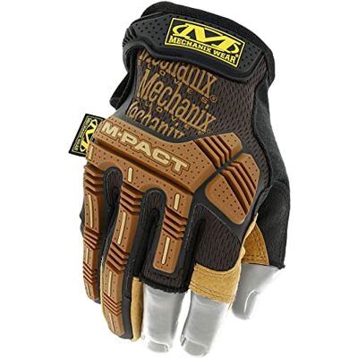 Mechanix Wear M-Pact® Leather Framer Handschuhe (Large, Braun/Schwarz) Mechanix Wear M-Pact® Leather Framer Handschuhe (Large, Braun/Schwarz)
