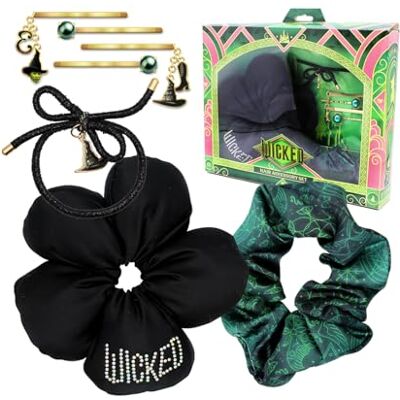 Joytoy Joy Toy Wicked Elphaba Haarschmuckset mit 4 Haarspangen, 2 Scrunchies, 1 Haarband in Geschenkverpackung Joytoy Joy Toy Wicked Elphaba Haarschmuckset mit 4 Haarspangen, 2 Scrunchies, 1 Haarband in Geschenkverpackung
