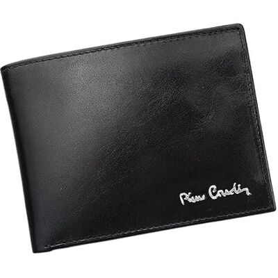 Pierre Cardin YS520.1 8805 RFID Herren Geldbörse Echtleder mit Geldscheinfach Kartenfächer Münzfach RFID-Schutz 12,5 x 9,5 x 2 cm Schwarz Querformat Pierre Cardin YS520.1 8805 RFID Herren Geldbörse Echtleder mit Geldscheinfach Kartenfächer Münzfach RFID-Schutz 12,5 x 9,5 x 2 cm Schwarz Querformat