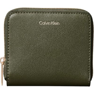 Calvin Damen Geldbörse Foil Logo Medium Zip Around Klein, Grün (Cypress), Einheitsgröße Calvin Damen Geldbörse Foil Logo Medium Zip Around Klein, Grün (Cypress), Einheitsgröße