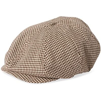 Brixton Fenway Snap Cap, Newsboy Flat Cap Hat for Men or Women, Snap Bill Closure, Polyester & Wool Blend, Light Tan/Brown, One Size Brixton Fenway Snap Cap, Newsboy Flat Cap Hat for Men or Women, Snap Bill Closure, Polyester & Wool Blend, Light Tan/Brown, One Size