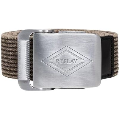 Replay Herren Gürtel, Dark Olive 0876 (Braun), 85 cm Replay Herren Gürtel, Dark Olive 0876 (Braun), 85 cm