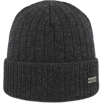 Eisglut Herren Milang Merino Strickmütze, Anthrazit, Einheitsgröße EU Eisglut Herren Milang Merino Strickmütze, Anthrazit, Einheitsgröße EU