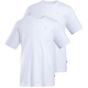 JP 1880 Herren große Größen Übergrößen Menswear L-8XL T-Shirts, Basic, 2er-Pack, Rundhals schneeweiß XL 702637200-XL JP 1880 Herren große Größen Übergrößen Menswear L-8XL T-Shirts, Basic, 2er-Pack, Rundhals schneeweiß XL 702637200-XL