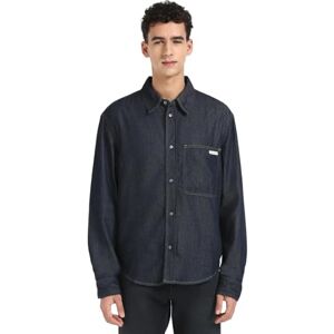 Calvin Klein Herren Jeanshemd Regular Denim Shirt Brusttasche, Blau (Denim Dark), M Calvin Klein Herren Jeanshemd Regular Denim Shirt Brusttasche, Blau (Denim Dark), M
