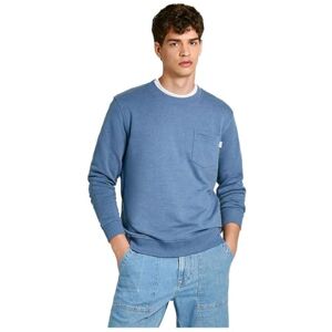Pepe Jeans Herren Mans Crew Sweatshirt, Blue (Sea Blue), Pepe Jeans Herren Mans Crew Sweatshirt, Blue (Sea Blue),