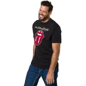 JP 1880 Herren große Größen Menswear L-8XL T-Shirt, Shirt mit Rolling Stones Druck, Rundhalsausschnitt, Reine Baumwolle schwarz 7XL 716623100-7XL JP 1880 Herren große Größen Menswear L-8XL T-Shirt, Shirt mit Rolling Stones Druck, Rundhalsausschnitt, Reine Baumwolle schwarz 7XL 716623100-7XL