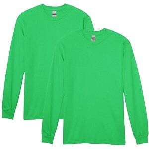 Gildan Herren Schwerer Baumwolle, langärmelig, Stil G5400, 2er-Pack T-Shirt, Grün-Irish Green, L Gildan Herren Schwerer Baumwolle, langärmelig, Stil G5400, 2er-Pack T-Shirt, Grün-Irish Green, L