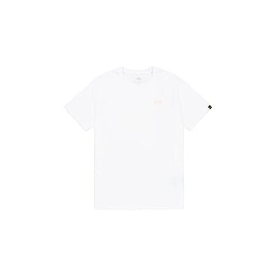 Alpha Herren Basic TPU Small Logo T-Shirt, White/Gold, XL Alpha Herren Basic TPU Small Logo T-Shirt, White/Gold, XL