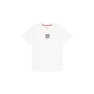 Alpha Herren Dripping Camo Backprint T-Shirt, White, L Alpha Herren Dripping Camo Backprint T-Shirt, White, L