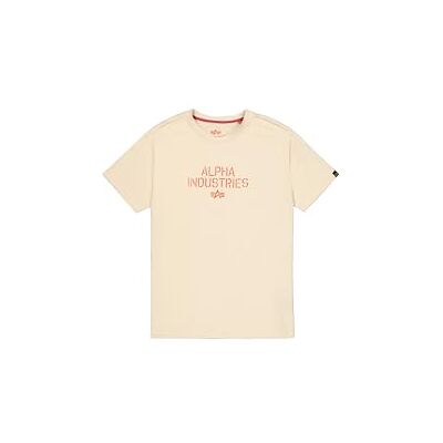 Alpha Herren Target Backprint T-Shirt, Vintage White, L Alpha Herren Target Backprint T-Shirt, Vintage White, L