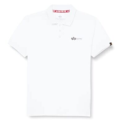 Alpha Herren Basic Sl Poloshirt Für Polohemd, Weiß, M EU Alpha Herren Basic Sl Poloshirt Für Polohemd, Weiß, M EU