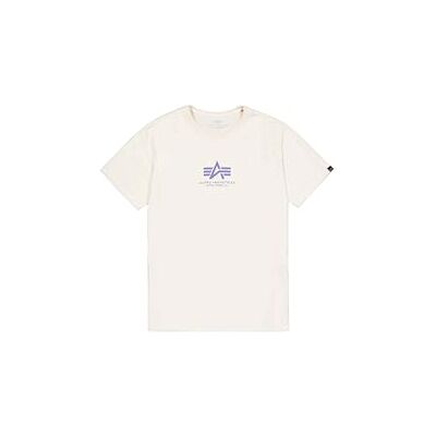 Alpha Herren Basic Mid Logo T-Shirt, Vintage White, XXL Alpha Herren Basic Mid Logo T-Shirt, Vintage White, XXL