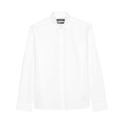Marc O' Polo Herren Hemd aus Bio-Baumwolle Regular Fit, Weiß (White), M Marc O' Polo Herren Hemd aus Bio-Baumwolle Regular Fit, Weiß (White), M